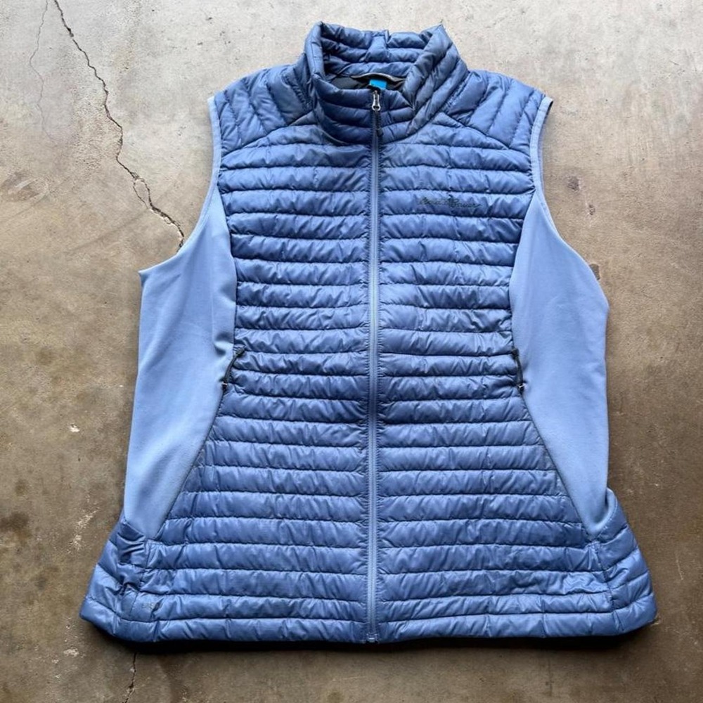 Blue Eddie Bauer ascend puffer vest size XL
